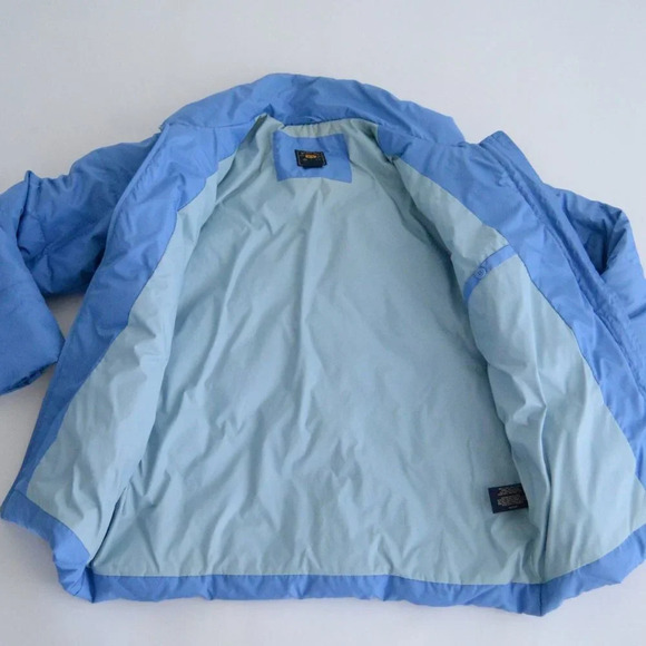 Vintage Route  66 Blue Puffer Jacket Large - Picture 5 of 15